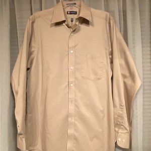 Chaps Men's Dress Shirt Tan  15-15 1/2